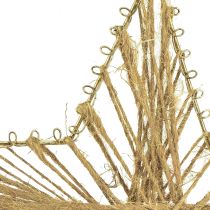 Article Étoiles décoratives en jute naturelles 20 cm - Lot de 4