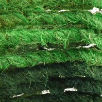 Article Étoiles jute pour décoration de Noël poinsettias vert 15cm 8 pcs