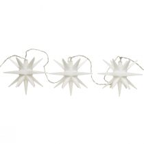 Article Chaîne lumineuse étoilée LED blanche minuterie intérieur extérieur 225cm
