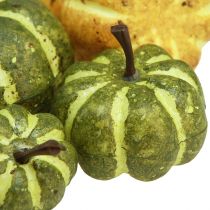 Article Décoration à disperser décoration d&#39;automne citrouilles jaune vert Ø2–4,5cm 12 pcs