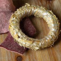 Article Anneau de paille vierge pour décorations et compositions florales à faire soi-même