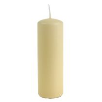 Bougies piliers bougies crème H145mm Ø50mm crème 12pcs