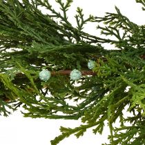 Article Guirlande de sapin Thuya aux fruits suspension décorative vert L175cm
