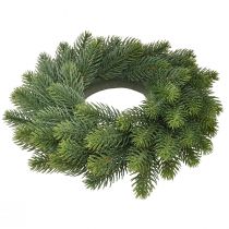 Article Couronne de sapin artificiel verte, Ø30 cm - Décoration de Noël, couronne de porte, couronne de l'Avent, décoration de table, facile d'entretien