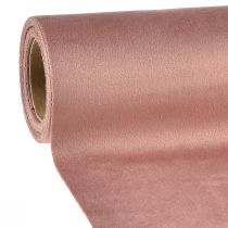 Article Chemin de table en velours vieux rose, 28×270cm - Chemin de table élégant en tissu décoratif pour votre décoration de table de fête