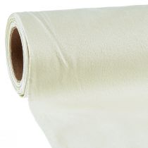Article Chemin de table en velours chemin de table crème tissu décoratif 28×270cm