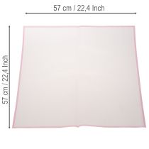 Article Film floral Transmatt rose résistant à l'humidité, 57 cm, prédécoupé pour bouquets, lot de 20 pièces