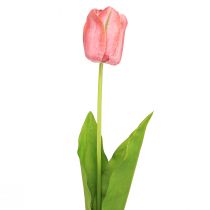 Article Fleur artificielle tulipe rouge, fleur de printemps artificielle orange H67cm