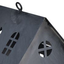 Article Nichoir en métal gris antique 30x15 cm