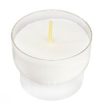 Article Bougies votives blanches avec coupelle Ø4,3cm 25 pcs
