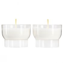 Article Bougies votives blanches avec coupelle Ø4,3cm 25 pcs