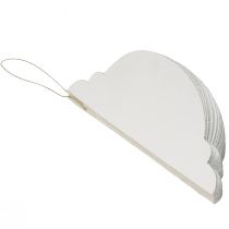 Article Boule nid d'abeille Boule de Noël papier blanc FSC Ø15cm H20cm