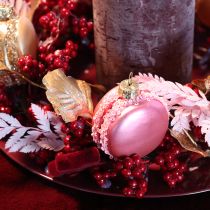 Article Pendentif macaron pour sapin de Noël 6 cm