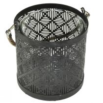 Article Lanterne lanterne décorative en métal poignée anthracite Ø16cm 2pcs