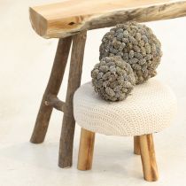 Article Boule conique pour suspendre des cônes d'aulne blanchis 12 cm