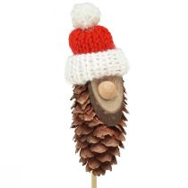 Article Nain de cône avec chapeau, bouchon de fleur, gnome 8cm, 12 pièces