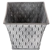 Article Bol en zinc à motif losange 22cm×12cm