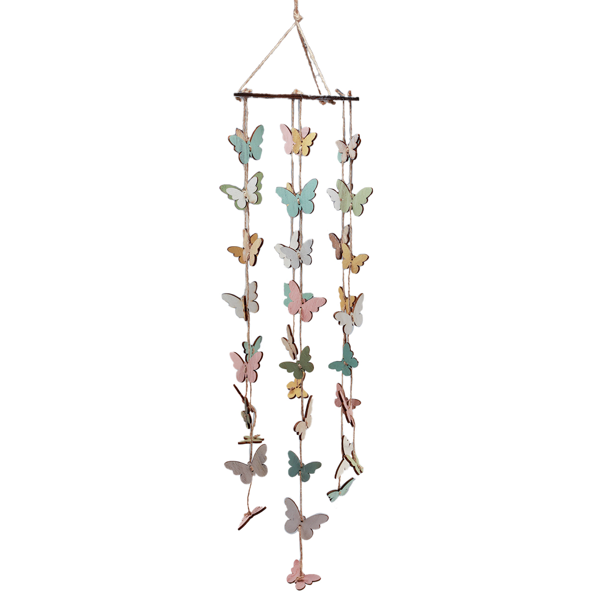 Carillon Éolien Lumineux - Décoration de Jardin avec Papillon Transparent