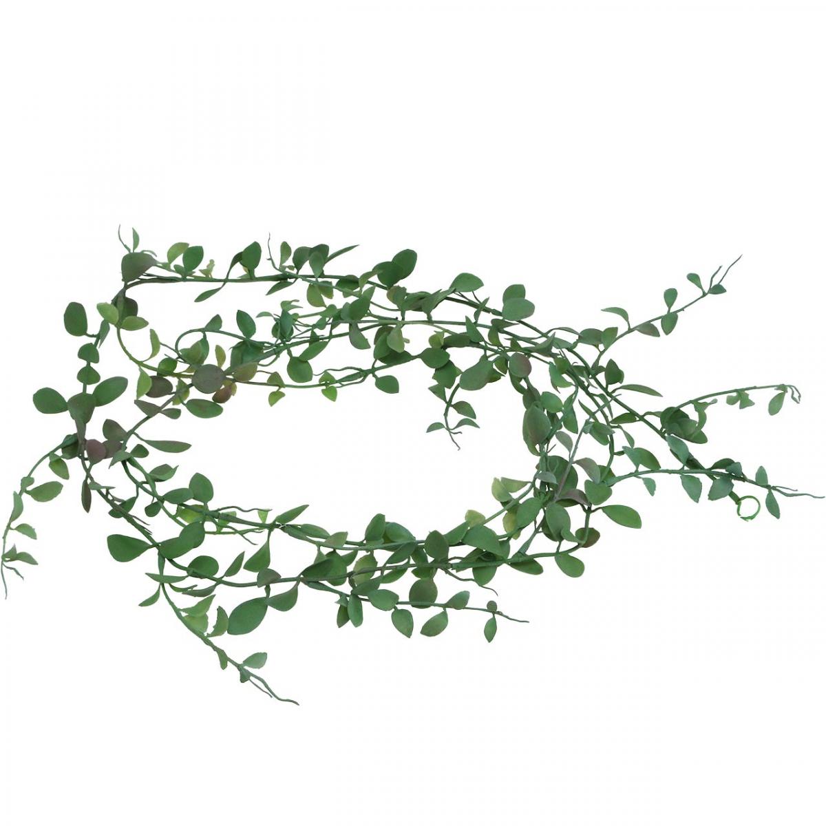 2 Guirlandes Eucalyptus Artificiel - 1.8 M Chacune, Feuilles Vertes Réalistes, Déco Mariage, Noël, Murale - 5