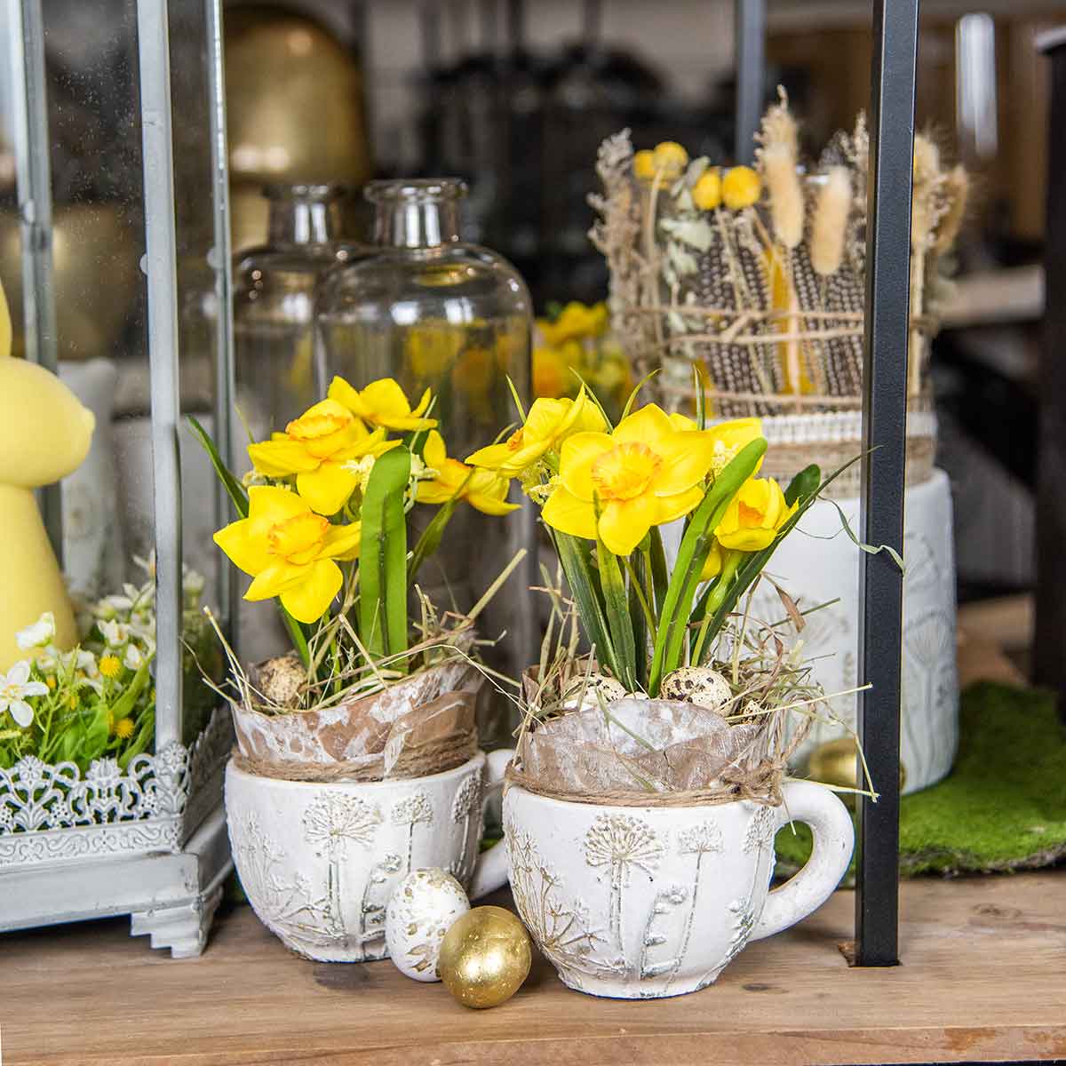 Floristik24.be Jonquille en pot fleur artificielle jaune jonquille H21cm -  acheter pas cher en ligne