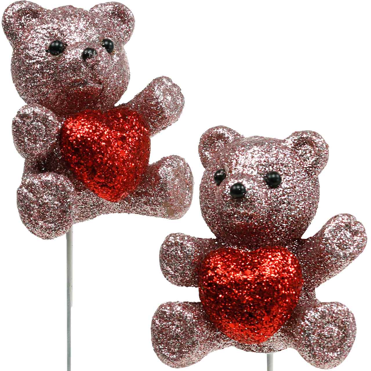 Ours en peluche rose - 25 cm - Spécial Saint Valentin - amour - Nounours  rose - Ours