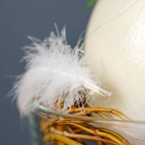 Floristik24 Ressort sur fil Blanc 10m