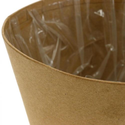 Article Pot de fleurs, cache-pot, cache-pot en papier nature Ø13cm H12.5cm 4pcs