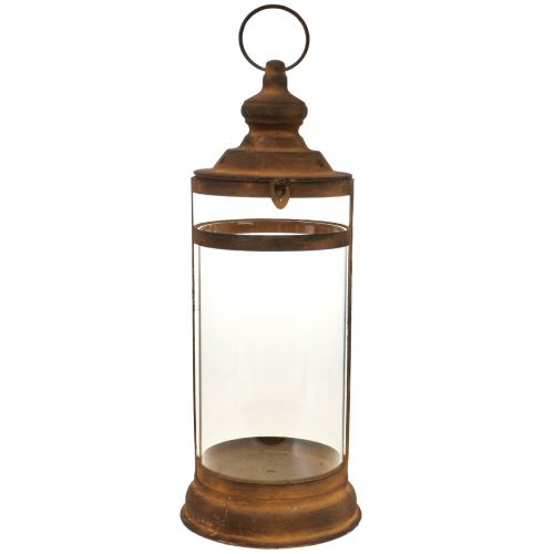 Floristik24 Lanterne Déco Lanterne Déco Métal Aspect Rouille Ø15cm H46cm