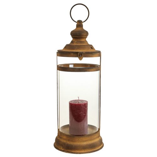 Floristik24 Lanterne Déco Lanterne Déco Métal Aspect Rouille Ø15cm H46cm