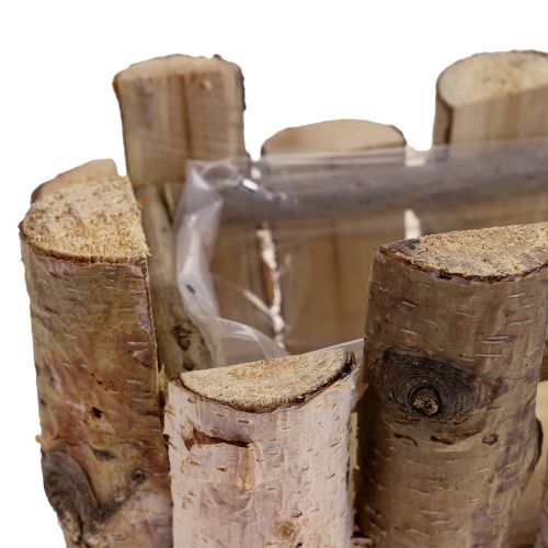 Floristik24 Bac à plantes branches de bouleau bac à fleurs bois bouleau 27×13×10cm