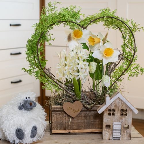 Article Jonquilles artificielles fleurs en soie jonquille blanche 40cm 3 pcs
