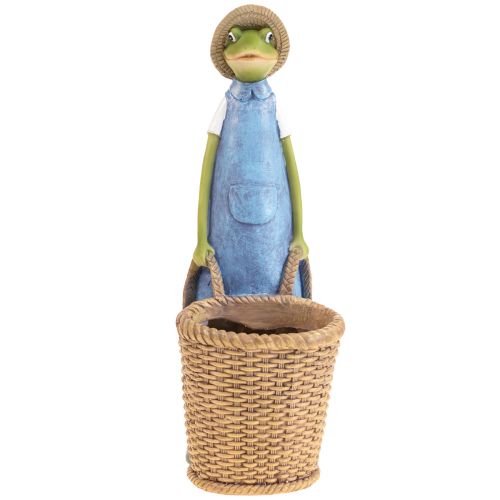 Floristik24 Grenouille déco jardinière polyrésine décoration de table été H31,5cm