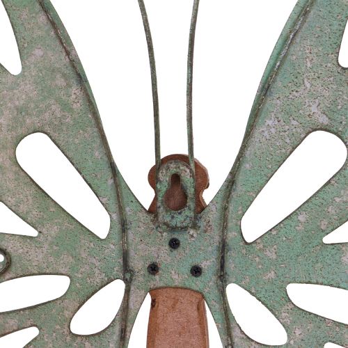 Déco Murale Papillon Déco Métal Bois Vintage 46×43cm