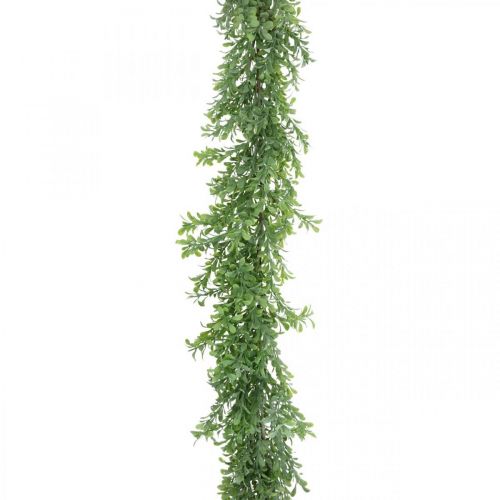 Floristik24 Guirlande végétale artificielle, vrille de buis, décoration verte L125cm