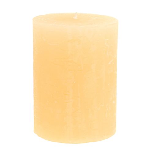 Bougies Apricot Light Bougies piliers de couleur unie 60×80mm 4pcs