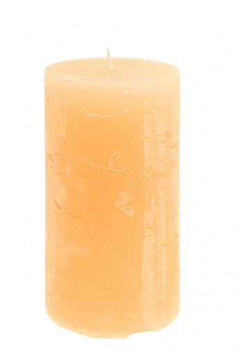 Bougies bougies piliers couleur claire abricot 85×150mm 2pcs