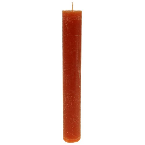 Bougies coniques bougies teintes en marron 34×240mm 4pcs