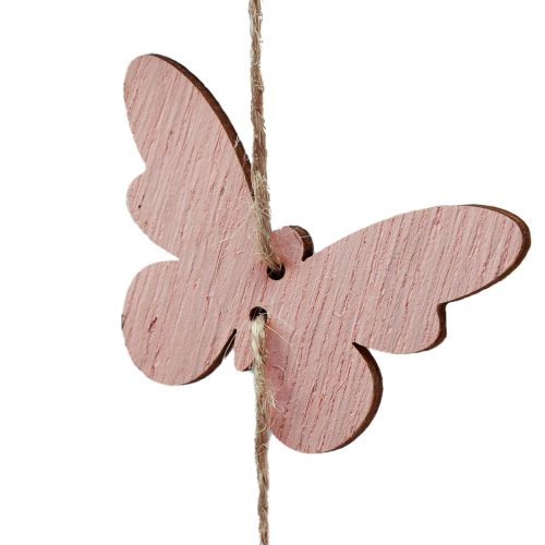 Article Carillon éolien décoration papillons décoration de fenêtre bois Ø15cm 55cm