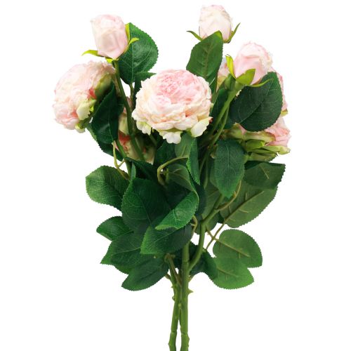 Floristik24 Roses Artificielles Roses Artificielles Roses Aspect Sec 53cm 3pcs