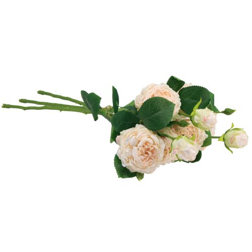 Article Roses artificielles Crème Roses artificielles Aspect sec 53cm 3 pièces