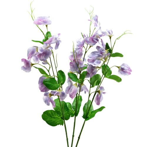 Article Fleurs Artificielles Vesce Pourpre Vicia Fleurs De Jardin 61cm 3pcs
