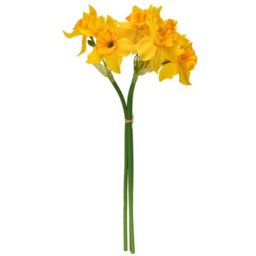 Article Jonquilles décoration fleurs artificielles jonquilles jaunes 38cm 3 pcs