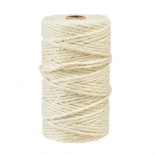 Article Ruban de jute ruban de jute ruban de jute crème ruban décoratif blanc Ø4mm 100m