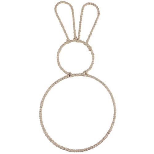 Article Anneau déco Lapin de Pâques Métal Fibre 20×40cm 4pcs