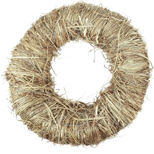 Article Couronne décorative couronne de foin couronne naturelle couronne d&#39;été Ø27cm 2 pcs