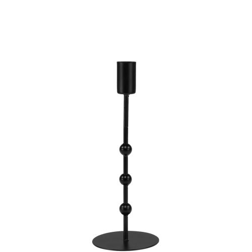 Floristik24 Bougeoir bâton bougeoir métal noir Ø7cm H19,5cm
