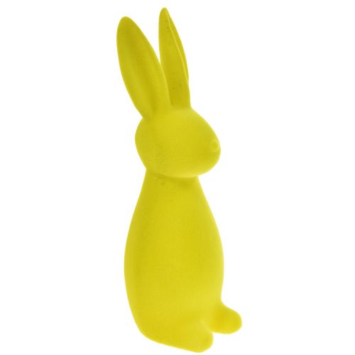 Décoration de lapin de Pâques jaune-vert – 2e choix – Floqué debout 15 × 15,5 × 47 cm