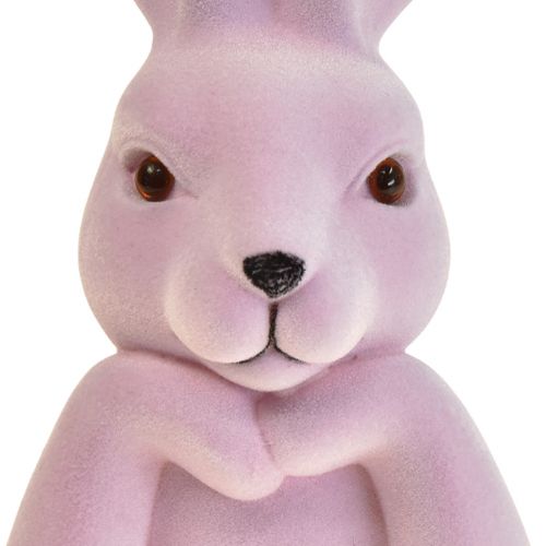 Article Buste de lapin pensant violet clair – 2e qualité – Pâques 16,5 × 13 × 27 cm