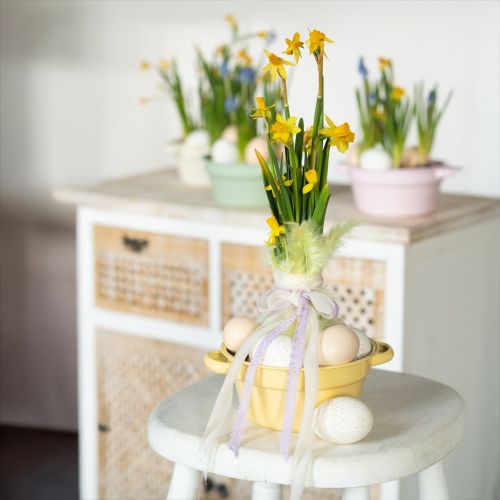 Article Bol décoratif en métal de couleur pastel Ø17cm H8cm 4pcs