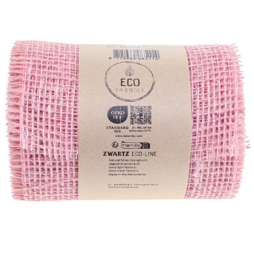 Article Chemin de table jute ruban de table ruban de jute rose clair 15cm 10m